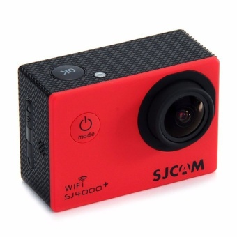 Sjcam Sj4000+ Plus Wifi Standard Version Action Camera Actio 12mp 1080p 1.5 Inch 170° Wide Angle Lens Waterproof Diving Hd Camcorder Red - intl  