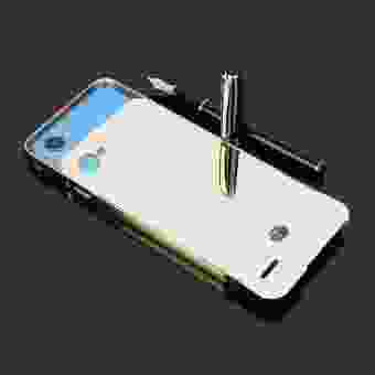 Slide-On Logam Bumper Plated PC Hard Cover untuk LG Q6/Q6 Plus-