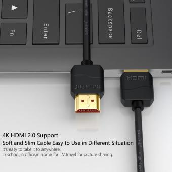Slim HDMI Kabel HDMI Ke HDMI Kabel HDMI 2.0 4 K 3 D Untuk PS3 Proyektor HD LCD Apple TV Komputer Kabel 0,5 M Pebruari 2019 - 2 Slim HDMI kabel HDMI ke HDMI kabel HDMI 2.0 4 K 3 D untuk PS3 proyektor HD LCD Apple TV komputer kabel 0,5 M - 2