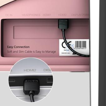 Slim HDMI Kabel HDMI Ke HDMI Kabel HDMI 2.0 4 K 3 D Untuk PS3 Proyektor HD LCD Apple TV Komputer Kabel 0,5 M Pebruari 2019 - 5 Slim HDMI kabel HDMI ke HDMI kabel HDMI 2.0 4 K 3 D untuk PS3 proyektor HD LCD Apple TV komputer kabel 0,5 M - 5