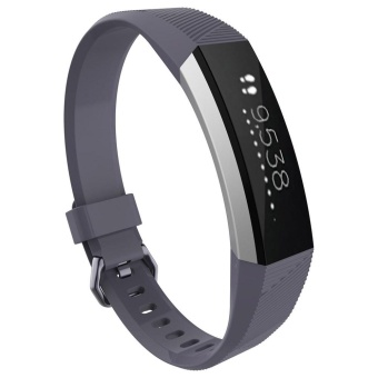 Gambar Small Replacement Wrist Band Silicon Strap Clasp For Fitbit Alta HRWatch GY   intl