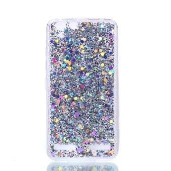 Gambar Soft Case for for Lenovo Vibe K5   Lenovo Vibe K5 HD Bling GlitterCase Dynamic Quicksand Protective Cover Case (Silver)   intl