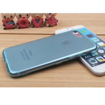 Gambar Soft TPU Flip Case For Apple iPhone 7 4.7 Inch, Slim Fit Phone Protctive Clear Full Cover Cases,Candy Color ColorBlue ModelsIphone7   intl