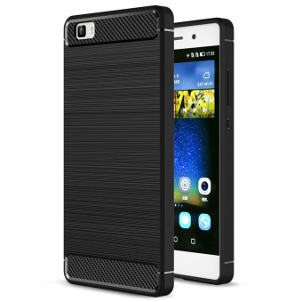 Gambar Soft TPU Shock Absorption and Carbon Fiber Design Silicone Case forHuawei P8 Lite (2015)   intl