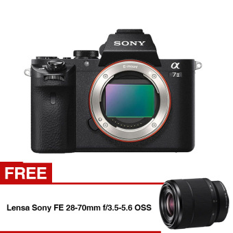 Sony Alpha ILCE a7 Mark II - Hitam + Lensa Sony FE 28-70mm f/3.5-5.6 OSS  