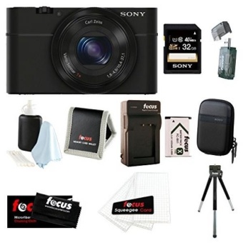 Sony Cyber-shot DSC-RX100 Digital Camera (Black) with 32GB Accessory Bundle - intl  