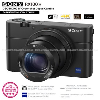 Sony Cyber-shot DSC RX100 IV Digital Camera (Garansi Resmi) 20.1MP 4K Video ZEISS lens WiFi High Frame Rate  