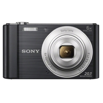 Sony Cyber-Shot DSC-W810 SI - 20.1 MP - Hitam  