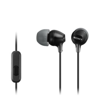 Sony In Ear Headset MDR-EX15AP - Hitam  