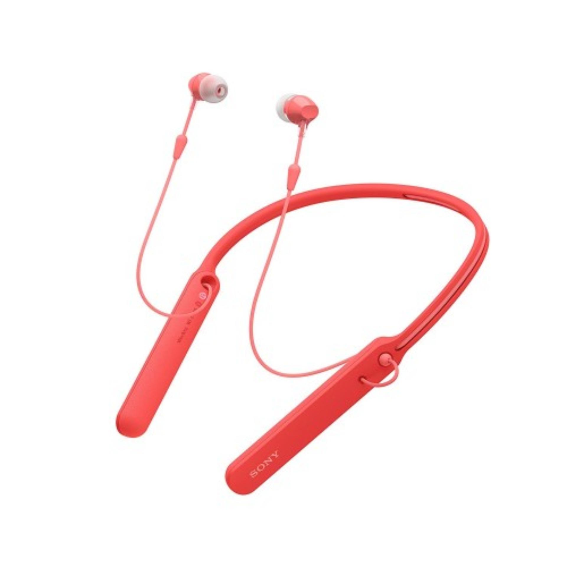 Sony Wireless In-Ear Headphones WI-C400 - Merah
