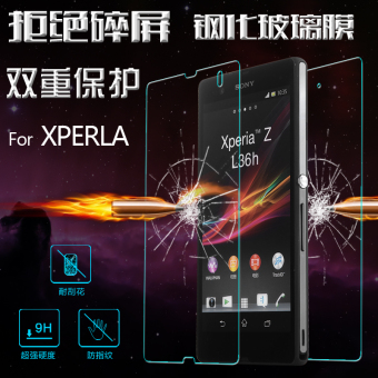 Gambar Sony z1 z2 z3 l39t l50t l55t xl39h z4 baja kaca sebelum dan setelah pelindung layar