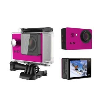 Sports DV Action Camera A8 720P HD Video + 120°Wide View Angle + Waterproof HD Camrecorder(Pink) - intl  
