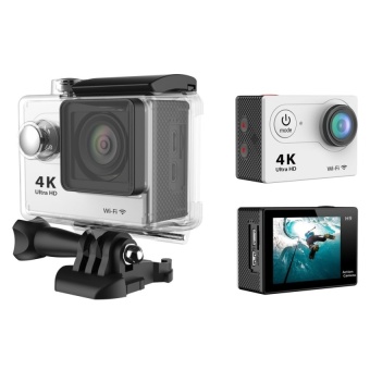 Sports DV Action Camera H9 1080P 60fps Video +WIFI+ 170°Wide View Angle + Waterproof +1050MAH Battery Car DVR Camrecorder(Silver) - intl  