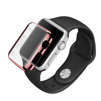 Gambar Sports Silicone Bracelet Strap Band +Cover Case For Apple WatchSeries 2 38mm BK   intl