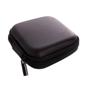 Gambar Square EVA Case Earbuds SD Card Hold Case Storage Carrying HardEarphone Bag Headphone Box Square Black 8.5x8.5x4cm   intl