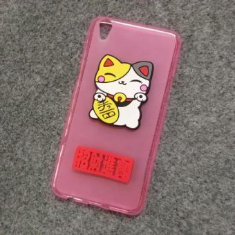 Gambar Super meng oppoa37m a37 silikon segar kecil tepi semua termasuk shell ponsel