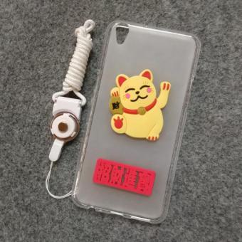 Gambar Super meng oppoa37m a37 silikon segar kecil tepi semua termasuk shell ponsel
