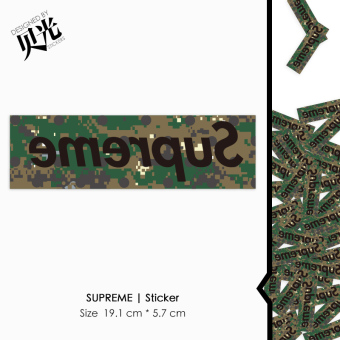 Gambar Supreme bagasi pribadi stiker gitar stiker