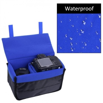 Gambar Sweatbuy Shockproof Hot Thickened Camera Bag Liner with RemovablePartition Protection Case(Blue)   intl