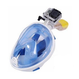 Gambar Swimming Diving Breath Full Face Mask For GoPro L XL S M EarplugDurable   intl