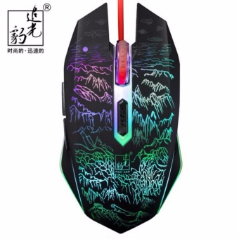 Gambar T9 Cable Wired Game USB Gaming Backlit Mouse   intl