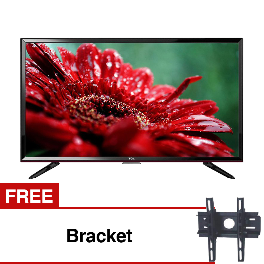 image: TCL 32 inch LED HDTV - Hitam (model: L32D2900) Gratis Bracket