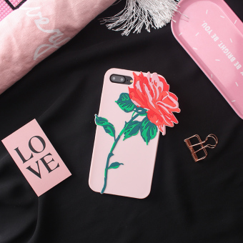 Gambar Terkenal iphone6plus gadis jantung rose bunga shell telepon