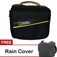 Third Party Tas Kamera National Geographic - Hitam + Gratis Rain Cover