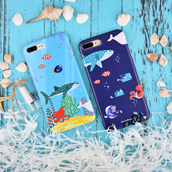 Gambar Tide merek iPhone6s 6 plus 7Plus kepribadian silikon Apple all inclusive shell ponsel cangkang pelindung