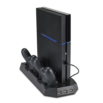 Gambar toobony PS4 Vertical Stand Cooling Fan Charging Station with Micro USB Charger Ports   intl