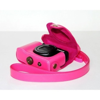 Gambar Top PU Leather Camera Case Bag Cover with Shoulder StrapforCanonPowerShot G15 G16 Rose (Camera Not Included)   intl
