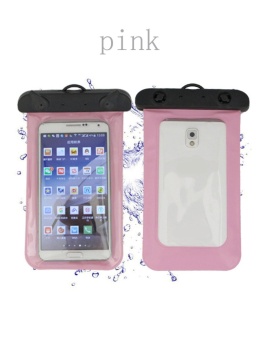 Gambar Topsellers365New Clear Waterproof Underwater Phone Pouch Bag PackCase Cover For Universal ( Pink )   intl