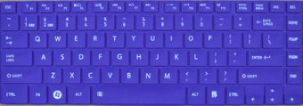 Gambar Toshiba m800 k01b t09b notebook keyboard komputer penutup film pelindung