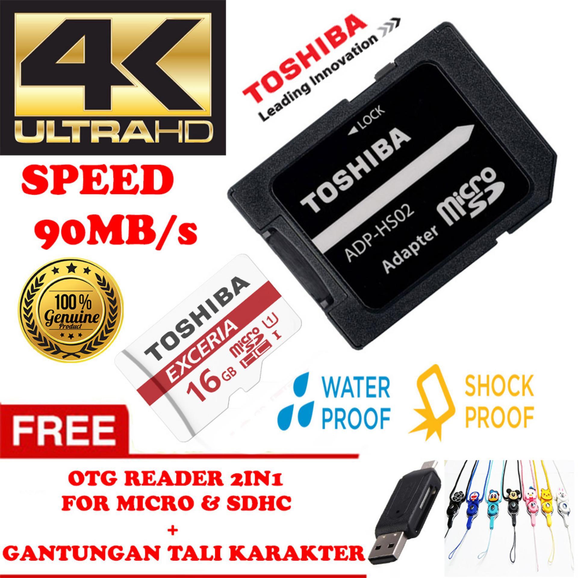 TOSHIBA Micro SD Card With Adapter 16GB Class10 UHS-3 90MB/S, Micro