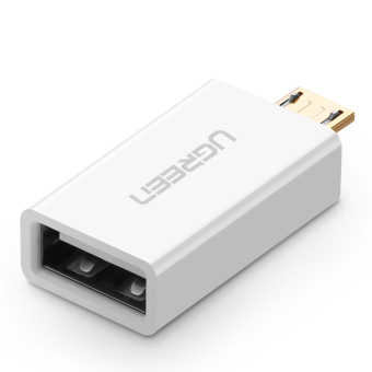 UGREEN mikro USB 2.0 OTG kompatibel dengan adaptor Samsung LG SonyHTC Android smartphone (putih)