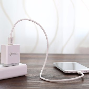 UGREEN USB 3.0 To USB Type C Fast Charging And Sync Data Round Cable For New MacBook Android Mobile Phone - White,1m - Intl Mei 2018 - 2 UGREEN USB 3.0 to USB Type C Fast Charging and Sync Data Round Cable for New MacBook Android Mobile Phone - White,1m - intl - 2