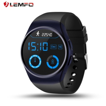 Gambar UINN LEMFO LF18 1.3 Inch Display Round Shape Pedometer Sleep Analysis Smart Watch dark blue