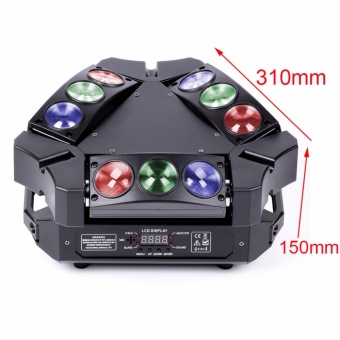 U'King Lighting Spider Moving Head Light Stage Effect Light9*3W RGB LEDs DMX512 And Sound Active Light Triangle Lampfor DJ Bar Party Nightclub Discotheque - Intl Maret 2019 - 4 U'King Lighting Spider Moving Head Light Stage Effect Light9*3W RGB LEDs DMX512 and Sound Active Light Triangle Lampfor DJ Bar Party Nightclub Discotheque - intl - 4