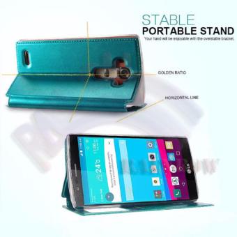 Ume Advan Vandroid S4T Flip Cover Kulit Sintetis With SiliconeInterior Flip Shell Leather Faux  Sarung Phone Case - Merah