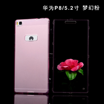 Gambar UMGG P8 P8 Ultra tipis Transparan Silikon Clamshell Pelindung Lengan Handphone Shell