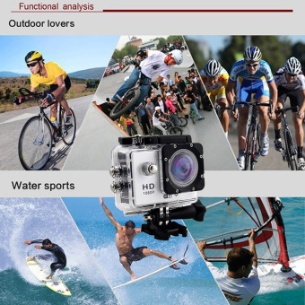 uNiQue Action Cam - Action Camera 1080 P - 12 MP - WIFI - Silver