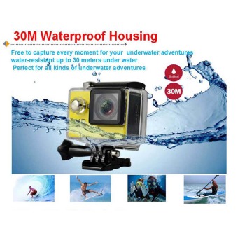 uNiQue Action Cam - Action Camera 4K - 12 MP - WIFI - Silver + FREE Remote