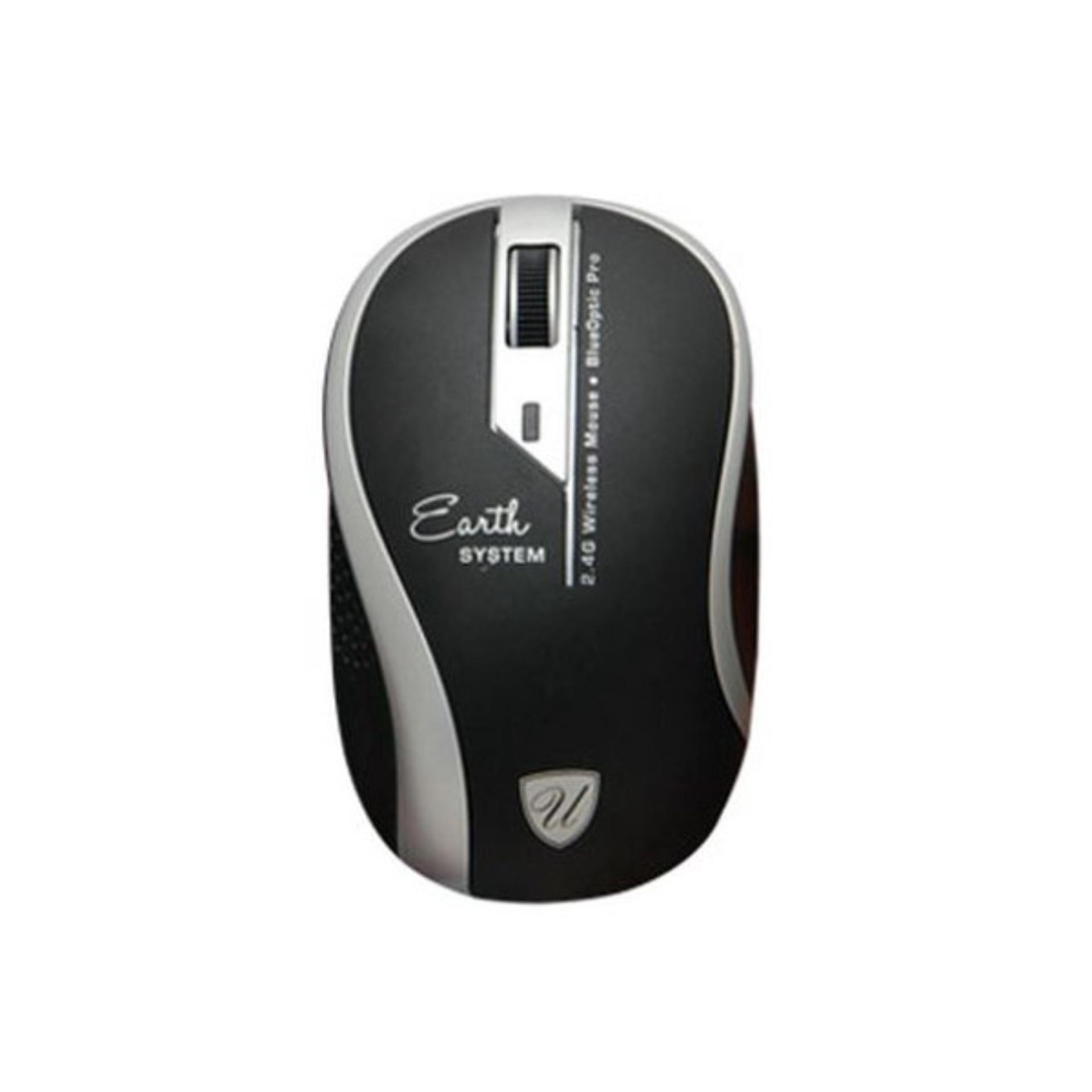 uNiQue Mouse Wireless Earth Series Mouse Nirkabel - Wireless Mouse Untuk Komputer dan Laptop PC ...