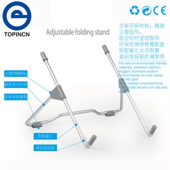 Gambar Universal Adjustable Portable Foldable Metal Holder Stand for PCTablet Laptop Notebook   intl