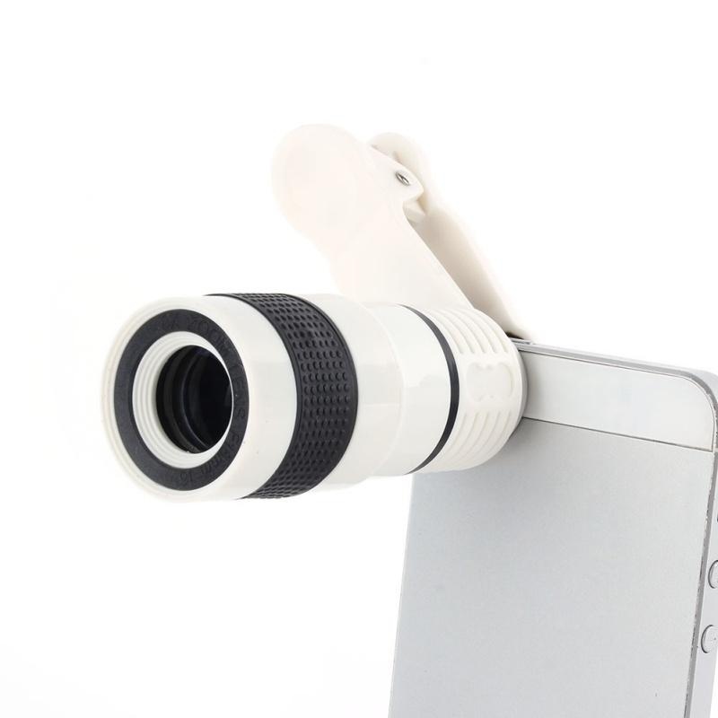 Harga Universal Clip 8X Zoom Optical Phone Telescope Portable
MobilePhone Telephoto Camera Lens and Clip for IPhone Samsung HTC
HuaweiLG Sony Etc (White) intl Online Murah