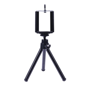 Gambar Universal Mini Flexible Camera Phone Tripod Stand Holder+Clip(Black)   intl