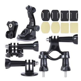 Gambar Universal Mount Base Accessories Holder Support w  Suction Cup +Flat Round Mount + Bicycle Mount for Sports Action Cam 360degree VRVideo Camera Outdoorfree   intl