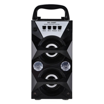 Gambar USTORE MS 208BT Handheld Loudspeaker Support FM Radio Wireless Bluetooth Speaker Black   intl