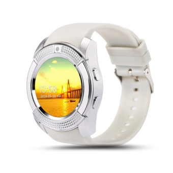 Gambar V8 Waterproof Bluetooth Smart Watch with IPS HD SIM TF Card SmartClock Watches Smartwatch Sport watch for Android phone   intl