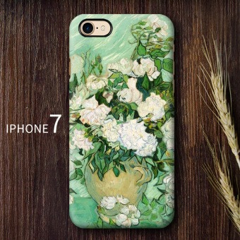 Gambar Van Gogh 8iphone7plus retro bintang matte cangkang keras ponsel shell